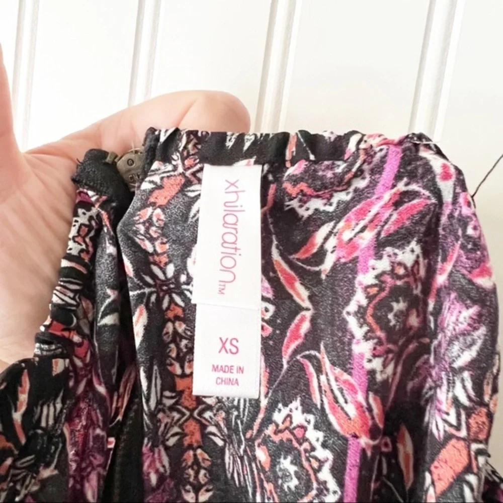 Xhilaration Womens XS Multiprint Sleeveless Romper